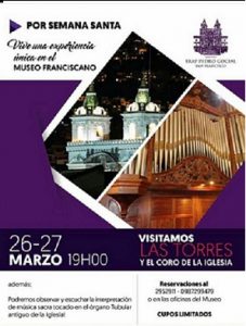 Visita las torres y el coro de la Iglesia de San Francisco @ Convento de San Francisco , quito, ecuador